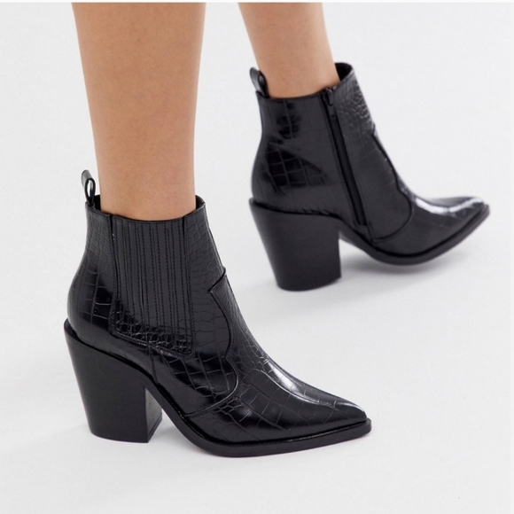 ASOS croc embossed bootie - Picture 2 of 13